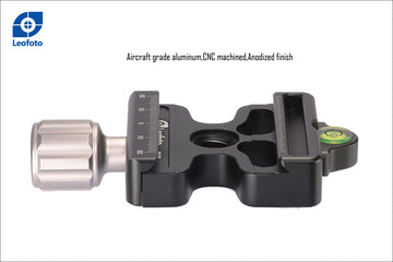 Leofoto DC-50 + DC-50+BPL-50 2-in-1 Metal Quick Release Clamp for Manfrotto 200PL 323 & Arca-Swiss Plate